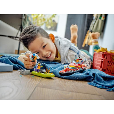 LEGO City - Hasičská záchranná loď a člun