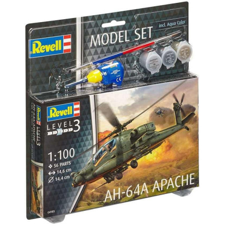 ModelSet vrtulník 64985 -  AH-64A Apache (1:100)