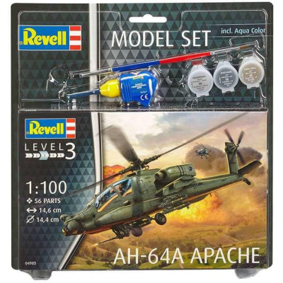 ModelSet vrtulník 64985 -  AH-64A Apache (1:100)