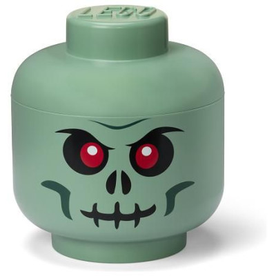 LEGO úložná hlava velká – Skeleton zelený