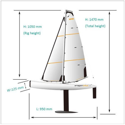 Joysway Dragon Flite 95 V2 plachetnice 2.4GHz RTR