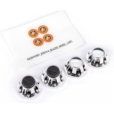 Traxxas poklice disku chromová (sada) (pro NO8255A)