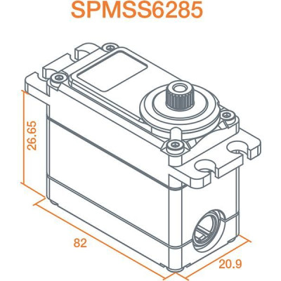 Spektrum servo S6285 High Torque HV MG Race