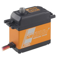 Digitális szabványos szervó Coreless motorral és fém fogaskerekekkel, 2x golyóscsapágy, 28.0/32.0kg 4.8/6.0V-on és 0.18/0.14s 4.8/6.0V-on, súly 79.0g, 40.3x20.2x45mm. Üzemi feszültség 4,8 - 6,0V.