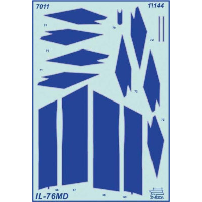 Model Kit letadlo 7011 - Russian strategic airlifter IL-76MD (1:144)