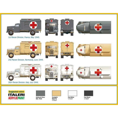 Model Kit military 7055 - Kfz. 305 AMBULANCE (1:72)