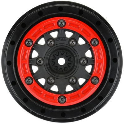 Pro-Line disk 2.2/3.0" Raid bead lock H12/H14 SC červeno-černý (2)
