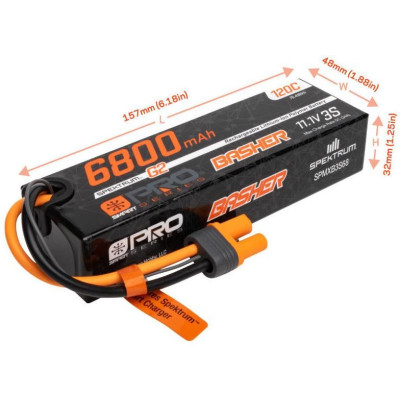 Spektrum Smart G2 Pro LiPo 11.1V 6800mAh 120C IC5