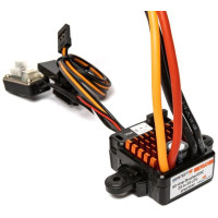 Spectrum DC vezérlő Smart Firma 60A Lite, tápegység 2-3S LiPo. RC modellautókhoz 1:10 méretarányban. Támogatja a Smart valós idejű telemetriát: tápfeszültség, BEC feszültség, kívánt teljesítmény, kimeneti teljesítmény és a vezérlő hőmérséklete. A Lite verzió Smart akkumulátor telemetria nélkül. Programozható. Többlépcsős védelem.