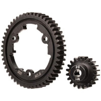 Traxxas alkatrész 6450 - 50T 1.0M széles fogaskerék, 20T fogaskerék 5 mm-es tengelyen.