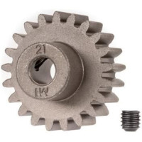 Traxxas fogaskerék 5 mm-es tengelyhez 21 foggal és 1 mm-es fogazású modullal RC modellautókhoz. Szinterezett acélból készült. A csomagban található egy állítócsavar.