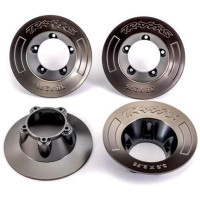 Design tárcsaburkolat Traxxas 3.8" Sledgehammer (#9572): félig matt fekete króm (4 db).