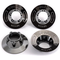 Design tárcsaburkolat Traxxas 3.8" Sledgehammer (#9572): fekete króm (4 db).