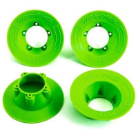 Design tárcsaburkolat Traxxas 3.8" Sledgehammer (#9572): zöld (4 db).