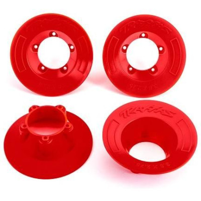 Traxxas poklice disku červená (4) (pro NO9572)