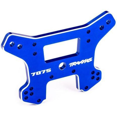 Traxxas vež tlumičů zadní hliníková modře eloxovaná (pro Sledge)