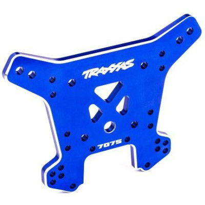 Traxxas vež tlumičů přední hliníková modře eloxovaná (pro Sledge)