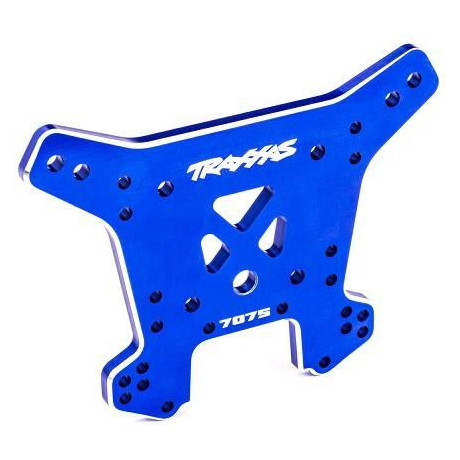 Traxxas vež tlumičů přední hliníková modře eloxovaná (pro Sledge)