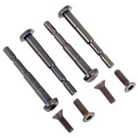 Edzett acél lengéscsillapító csapok készlete (elöl 2db, hátul 2db), süllyesztett fejű csavar 2,5 x 8 mm.