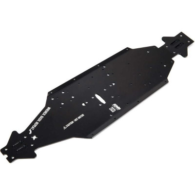 Arrma šasi hliníkové CNC 7075 T6 LWB černé