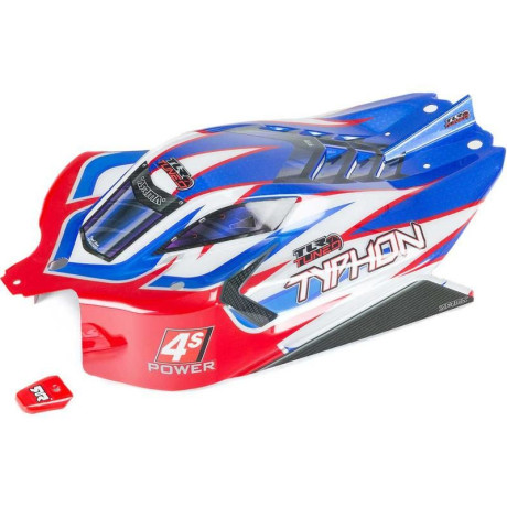 Arrma karosérie TLR Tuned, červená/modrá: Typhon