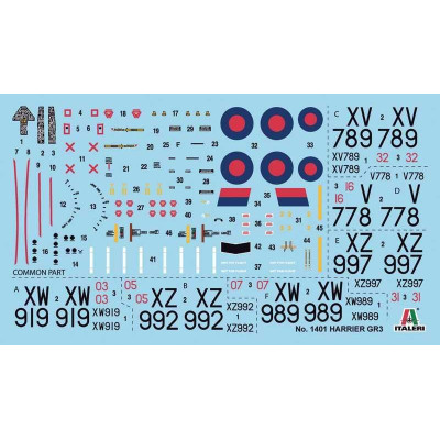 Model Kit letadlo 1401 - HARRIER GR.3 (1:72)