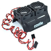 A Castle Creations aktív hűtője 56 mm-es külső átmérőjű motorokhoz készült - ez megfelel a Mamba XL 2028-as sorozatnak. A hűtő két 40x40 mm-es ventilátorral van felszerelve. A hűtő akár 30°C-kal is csökkentheti a motor hőmérsékletét, így növelve a motor teljesítményét és tartósságát.