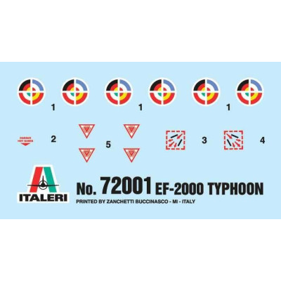 Model Set letadlo 72001 - EF-2000 TYPHOON (1:72)