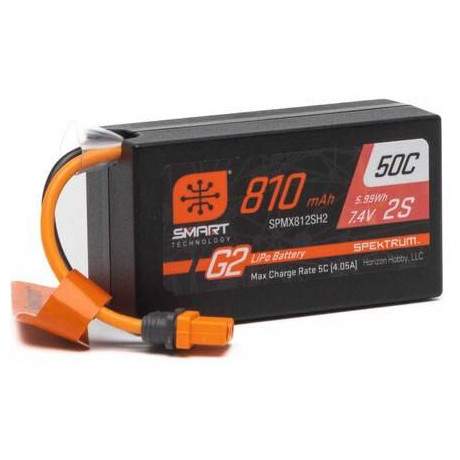 Spektrum Smart G2 LiPo 7.4V 810mAh 50C IC2