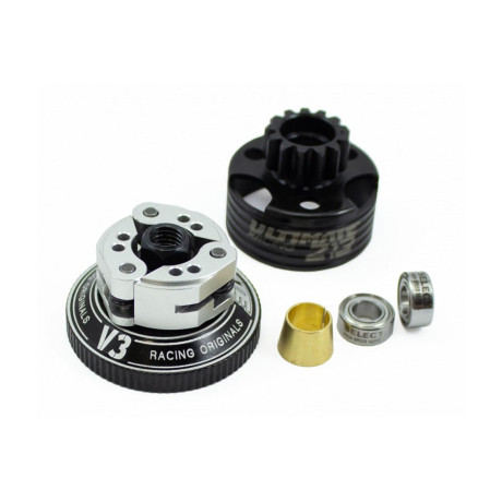 Hliníková kompletní spojka COMPAK V3-B10 včetně spojkového bubínku a kul. ložisek