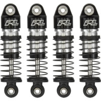 Pro-Line lengéscsillapító 1:24 Big Bore Scaler (4db) - CNC megmunkált alumínium lengéscsillapító készlet SCX24 RC autó modellekhez, állítható rugó előfeszítésű anyával. Dupla O-gyűrűkkel. Polírozott acél lengéscsillapító tengely. Előre összeszerelve, csak olajat kell hozzáadni! Tartalmaz 4 darab opcionális merevebb rugóból álló készletet.