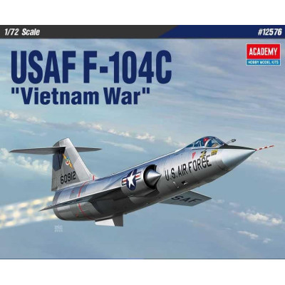 Model Kit letadlo 12576 - USAF F-104C "Vietnam War" (1:72)