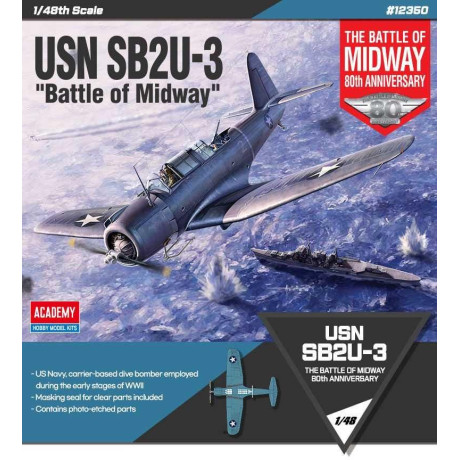 Model Kit letadlo 12350 - USN SB2U-3 "Battle of Midway" (1:48)