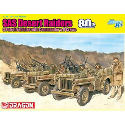 Model Kit military 6931 - SAS 4X4 Truck Unit w/Commander and Crews (SAS 80th Anniversary) (1:35)