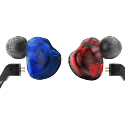 KZ ED12 Sluchátka s mikrofonem (Red/Blue)