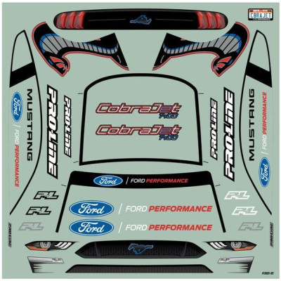 Pro-Line karosérie 1:16 21 Mustang Cobra Jet nenabarvená: Losi Mini Drag