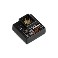 Kicsi, két üzemmódú giroszkóp (normál/AVCS) RC autó kormánystabilizáláshoz S.BUS/S.BUS2 támogatással. Lehetőség az erősítés távvezérlésére és a normál/AVCS üzemmód váltására, a kitérési határérték beállítására, a giroszkóp válaszérzékelésére, a szervó típusának kiválasztására (FUTABA SR üzemmód ki/be). Csak digitális szervókhoz. Méretek 20,7x20,7x11mm, súly 3,7g, tápellátás 4,0-8,4V.