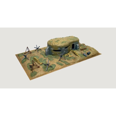 Model Kit diorama 6070 - WWII - BUNKER AND ACCESSORIES (1:72)