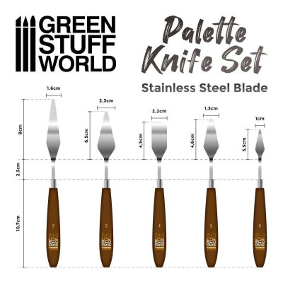 Palette knife - Modeling Spatulas Tools 5pcs / Modelárske špachtle 5ks