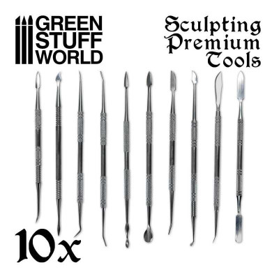 10x Professional Sculpting Tools with case / 10x  sochárske nástroje s puzdro