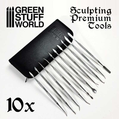 10x Professional Sculpting Tools with case / 10x  sochárske nástroje s puzdro