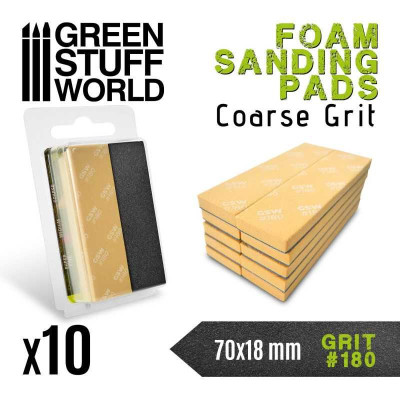 Foam Sanding Pads 180 grit 10pcs/ Penové brúsne podložky 180 10ks