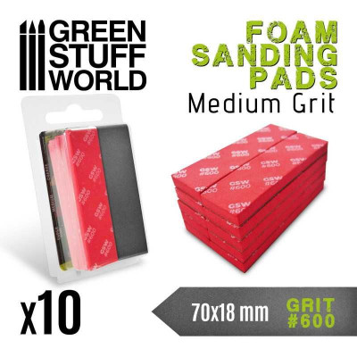 Foam Sanding Pads 600 grit 10pcs/ Penové brúsne podložky 600 10ks