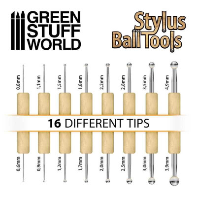 8x Sculpting STYLUS tool set / 8x sada nástrojov na tvarovanie