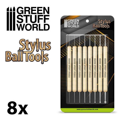 8x Sculpting STYLUS tool set / 8x sada nástrojov na tvarovanie
