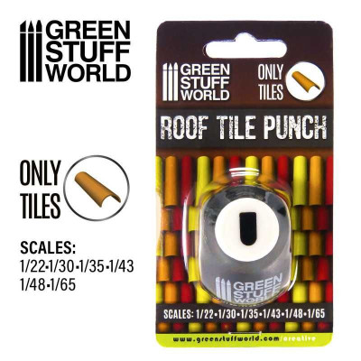 Miniature ROOF TILE Punch DARK GREY / Roof Tiles 1:76 1:48 1:43 1:35 1:30 1:22