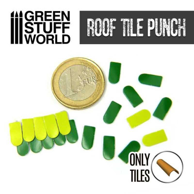 Miniature ROOF TILE Punch DARK GREY / Roof Tiles 1:76 1:48 1:43 1:35 1:30 1:22