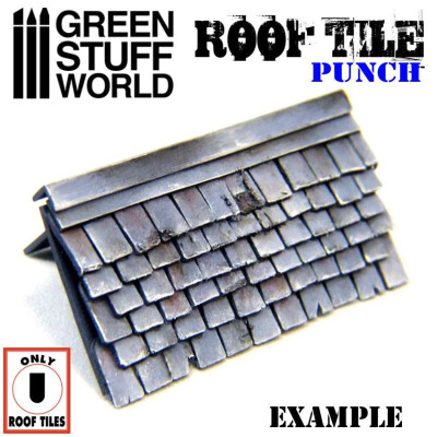 Miniature ROOF TILE Punch DARK GREY / Roof Tiles 1:76 1:48 1:43 1:35 1:30 1:22