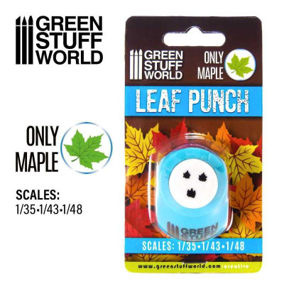 Miniature Leaf Punch MEDIUM BLUE / Maple 1:48 1:43 1:35