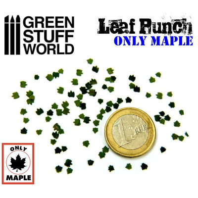 Miniature Leaf Punch MEDIUM BLUE / Maple 1:48 1:43 1:35
